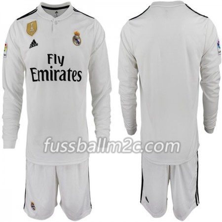 Fußballtrikots Real Madrid Kinder Heim Trikotsatz 2018-2019 Langarm Fußballtrikots Real Madrid Kinder Heim Trikotsatz 2018-2019 Langarm